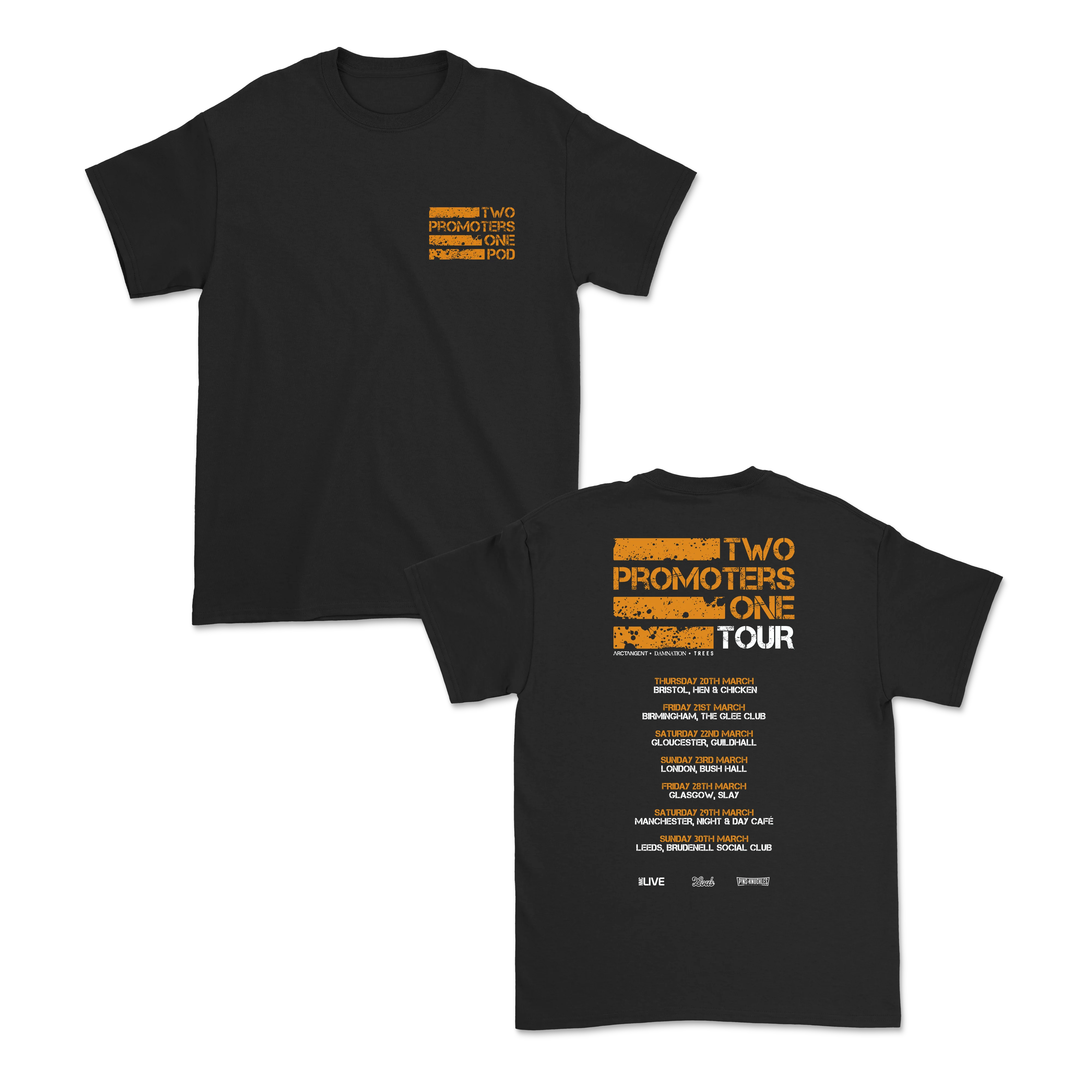 TOUR DATES BLACK TEE